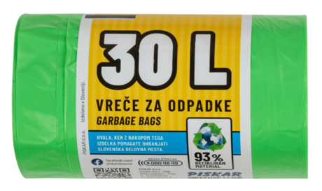 Vrečke za odpadke 30L - HD